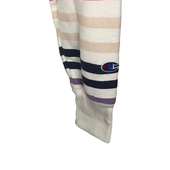 Champion UO Striped Cropped Reverse Weave Hoodie XS - Picture 9 of 12